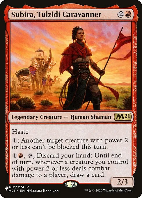 Subira, Tulzidi Caravanner · The List M21-162/5050