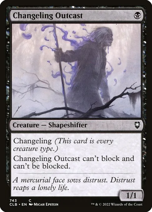 Changeling Outcast · Commander Legends: Battle for Baldur's Gate 743/936