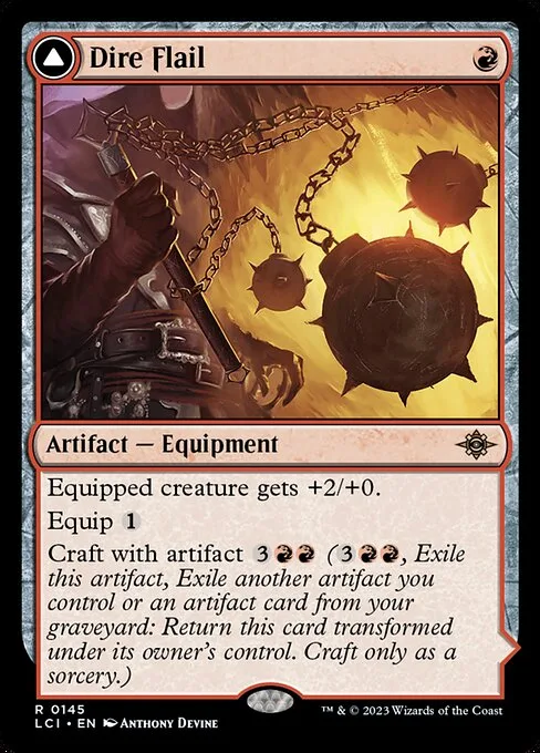 Dire Flail // Dire Blunderbuss · The Lost Caverns of Ixalan 145/416