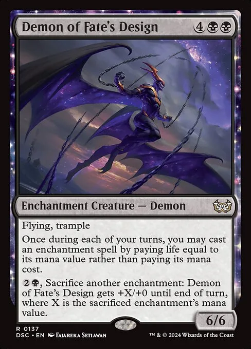 Demon of Fate's Design · Duskmourn: House of Horror Commander 137/373