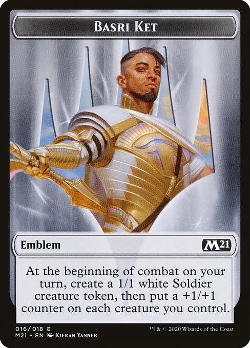 Basri Ket Emblem · Core Set 2021 Tokens 16/20