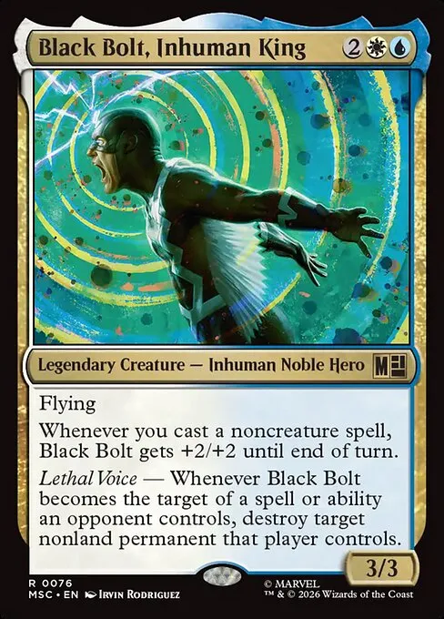 Black Bolt, Inhuman King · Marvel Super Heroes Commander 76/9