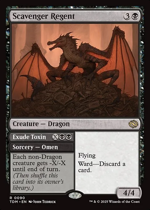 Scavenger Regent // Exude Toxin · Tarkir: Dragonstorm 90/427