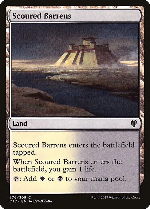 Scoured Barrens · Commander 2017 276/309