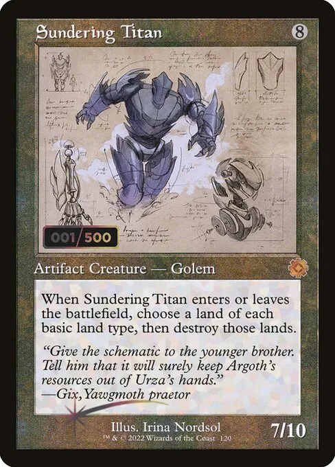 Sundering Titan · The Brothers' War Retro Artifacts 120z/189