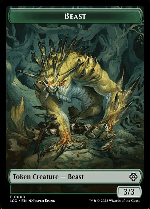 Beast · The Lost Caverns of Ixalan Commander Tokens 8/18