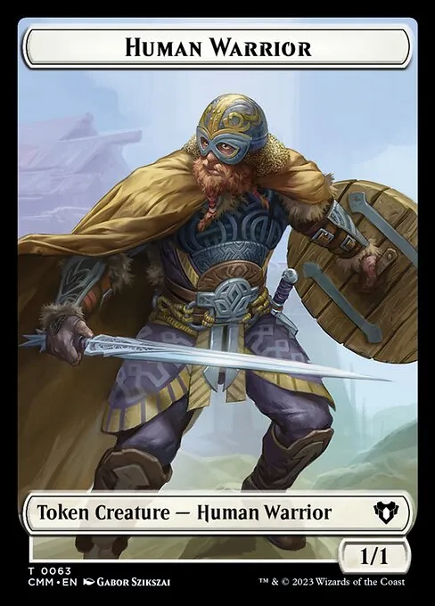 Human Warrior · Commander Masters Tokens 63/81