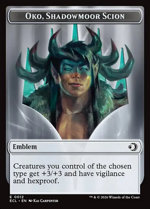 Oko, Shadowmoor Scion Emblem · Lorwyn Eclipsed Tokens 12/13