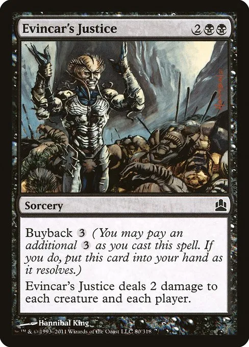 Evincar's Justice · Commander 2011 80/318
