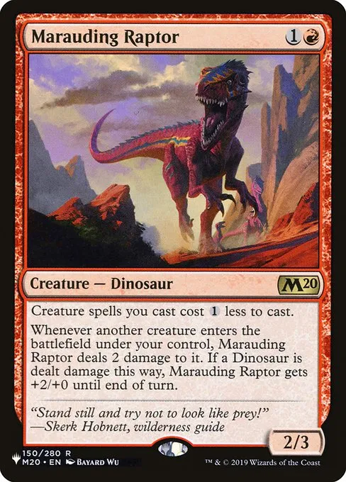Marauding Raptor · The List M20-150/5050