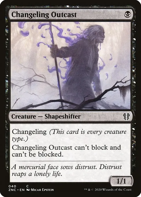 Changeling Outcast · Zendikar Rising Commander 40/142