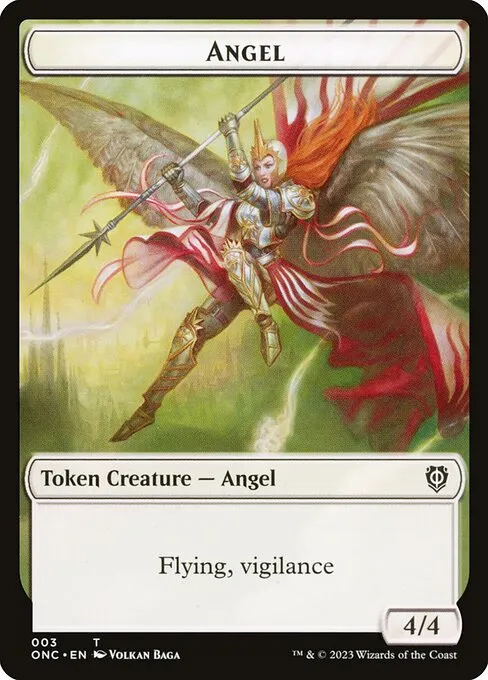 Angel · Phyrexia: All Will Be One Commander Tokens 3/23