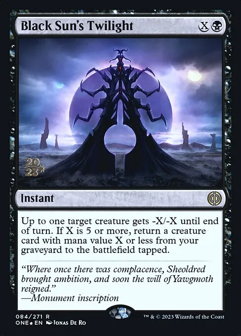 Black Sun's Twilight · Phyrexia: All Will Be One Promos 84s/160