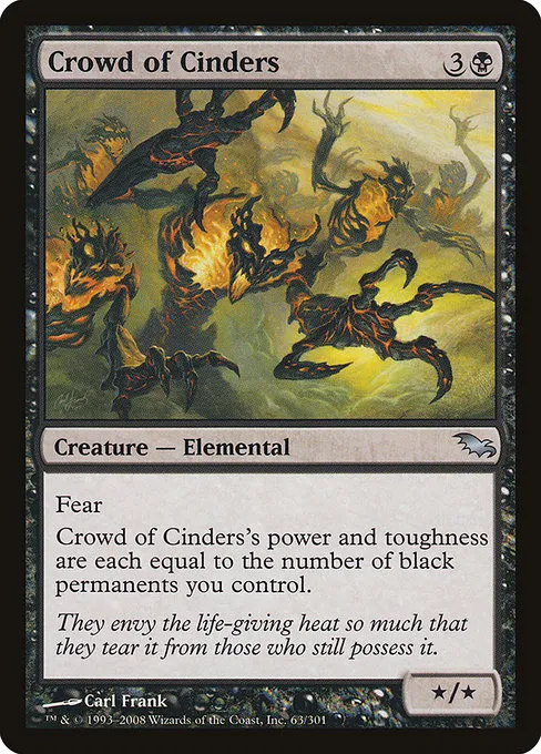 Crowd of Cinders · Shadowmoor 63/302