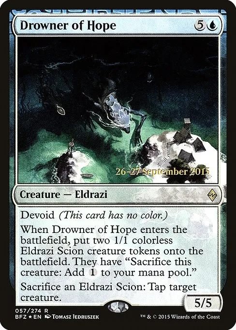 Drowner of Hope · Battle for Zendikar Promos 57s/90