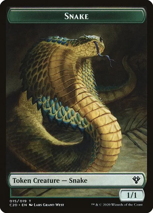 Snake · Commander 2020 Tokens 15/20
