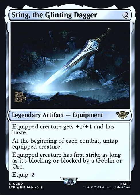Sting, the Glinting Dagger · Tales of Middle-earth Promos 250s/86
