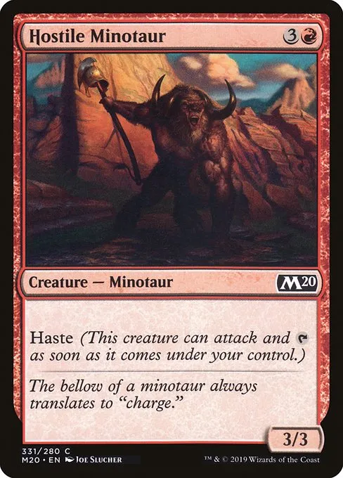 Hostile Minotaur · Core Set 2020 331/346