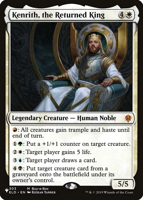 Kenrith, the Returned King · The List ELD-303/5050