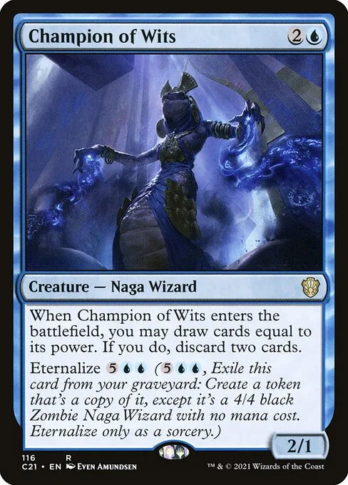 Champion of Wits · Commander 2021 116/409