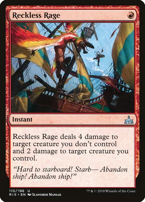 Reckless Rage · Rivals of Ixalan 110/205