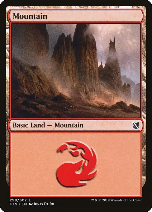 Mountain · Commander 2019 298/302