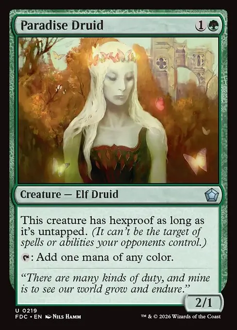 Paradise Druid · Foundations Commander 219/3