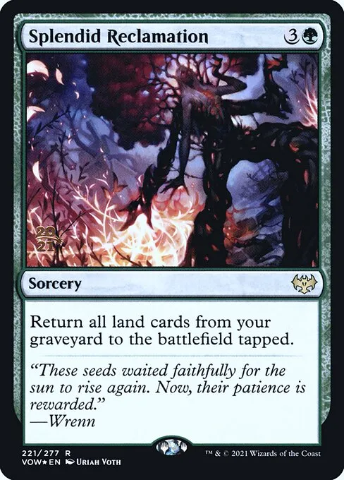 Splendid Reclamation · Innistrad: Crimson Vow Promos 221s/121