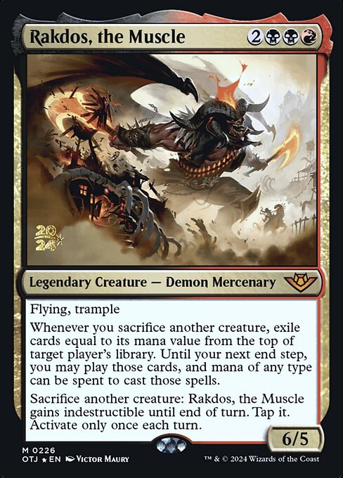 Rakdos, the Muscle · Outlaws of Thunder Junction Promos 226s/160