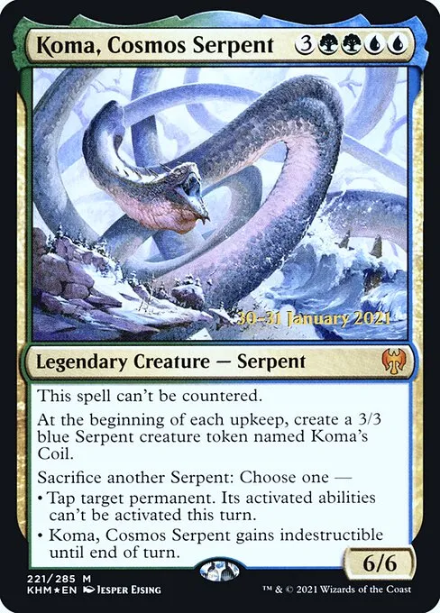 Koma, Cosmos Serpent · Kaldheim Promos 221s/158