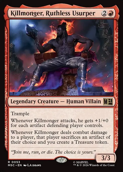 Killmonger, Ruthless Usurper · Marvel Super Heroes Commander 53/9