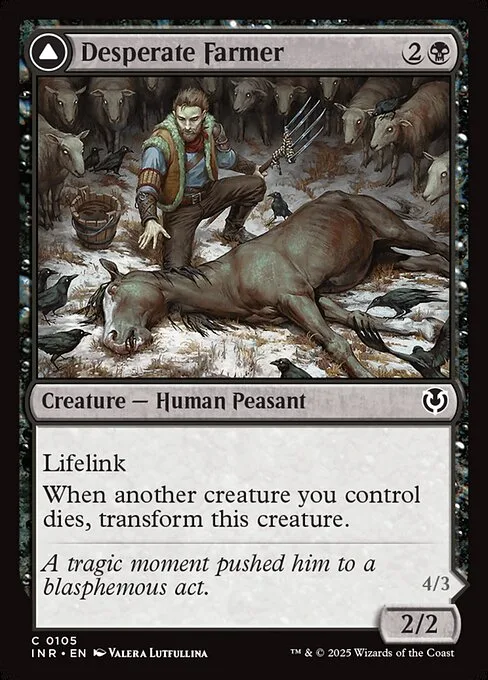 Desperate Farmer // Depraved Harvester · Innistrad Remastered 105/495