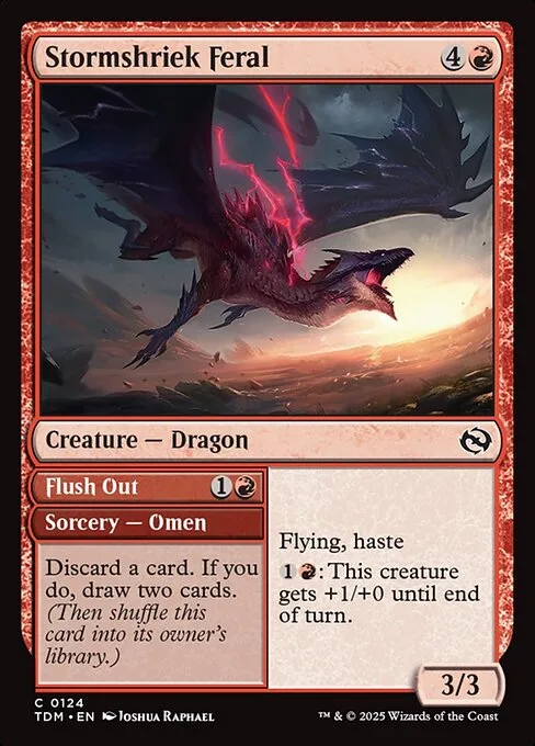 Stormshriek Feral // Flush Out · Tarkir: Dragonstorm 124/427