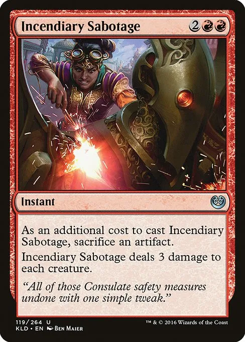 Incendiary Sabotage · Kaladesh 119/278