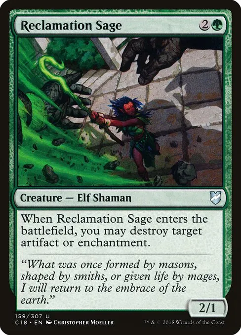 Reclamation Sage · Commander 2018 159/307