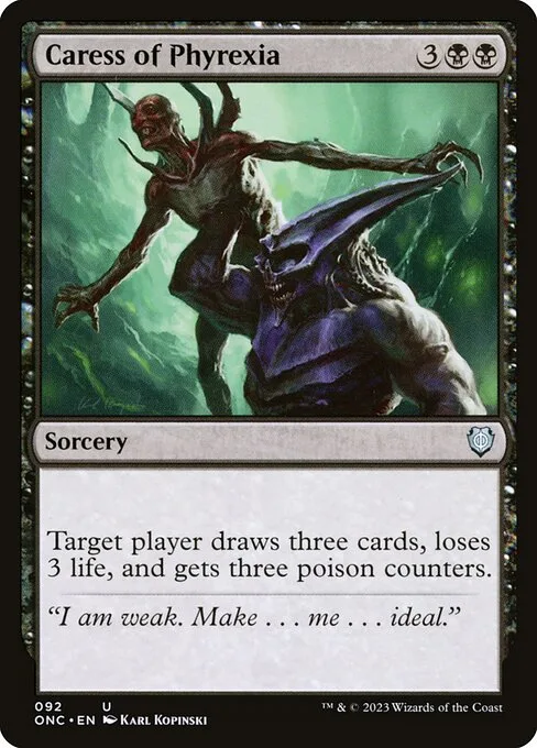 Caress of Phyrexia · Phyrexia: All Will Be One Commander 92/174