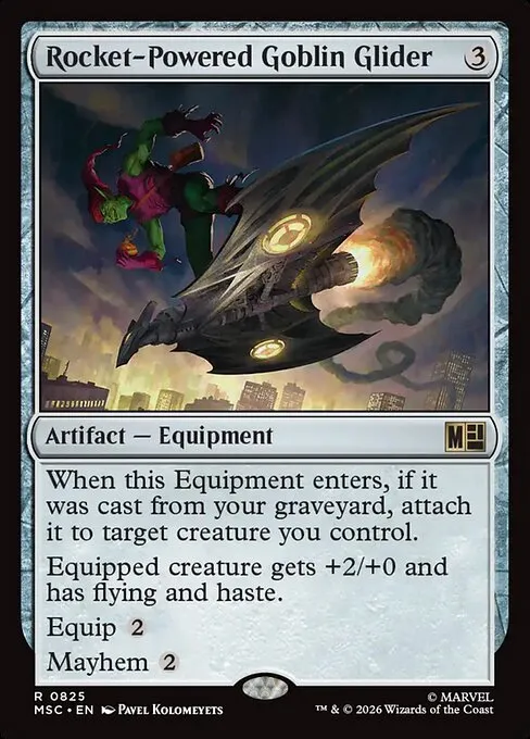Rocket-Powered Goblin Glider · Marvel Super Heroes Commander 825/9