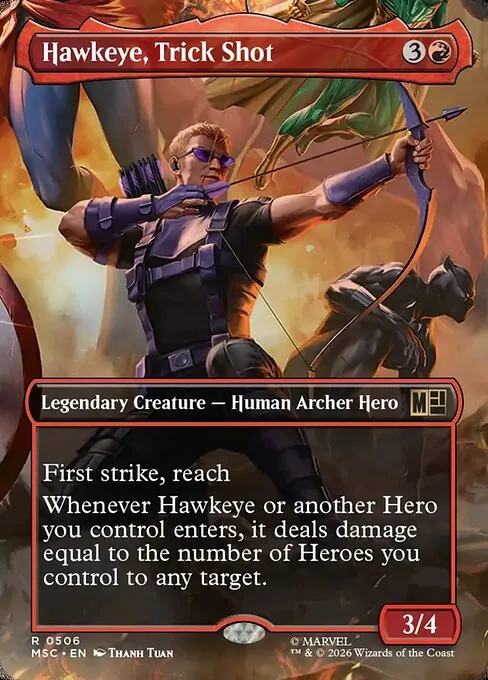 Hawkeye, Trick Shot · Marvel Super Heroes Commander 506/9