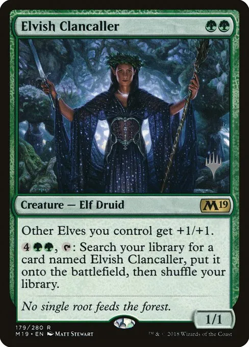 Elvish Clancaller · Core Set 2019 Promos 179p/95