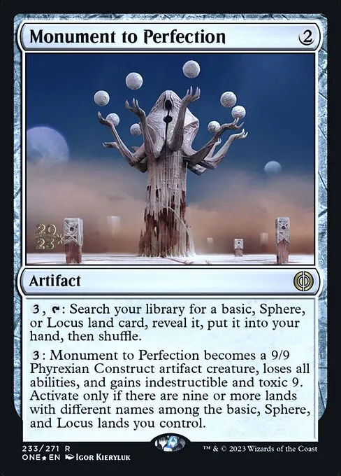 Monument to Perfection · Phyrexia: All Will Be One Promos 233s/160