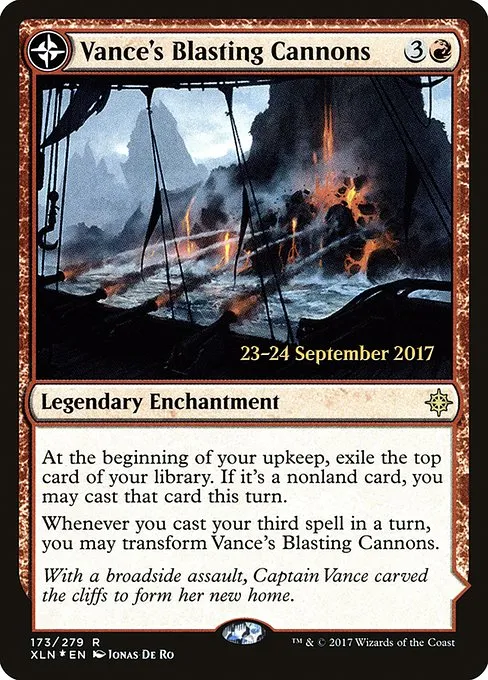 Vance's Blasting Cannons // Spitfire Bastion · Ixalan Promos 173s/120