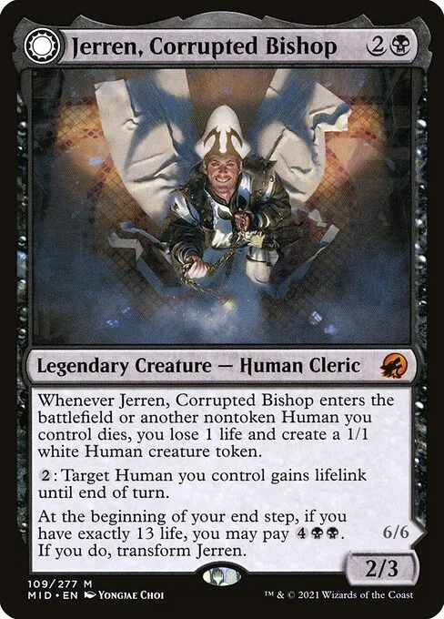 Jerren, Corrupted Bishop // Ormendahl, the Corrupter · Innistrad: Midnight Hunt 109/399