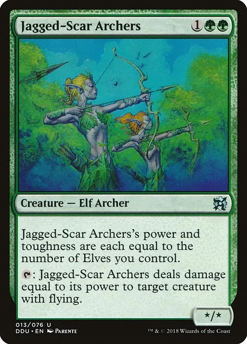 Jagged-Scar Archers · Duel Decks: Elves vs. Inventors 13/76