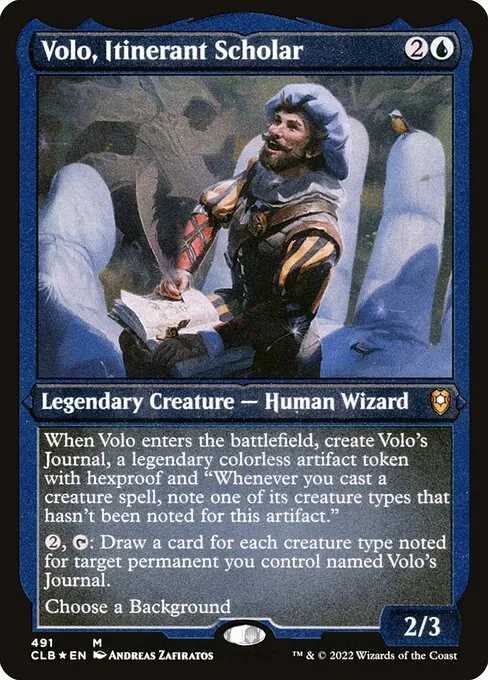Volo, Itinerant Scholar · Commander Legends: Battle for Baldur's Gate 491/936
