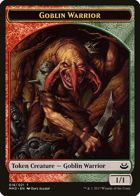 Goblin Warrior · Modern Masters 2017 Tokens 18/21