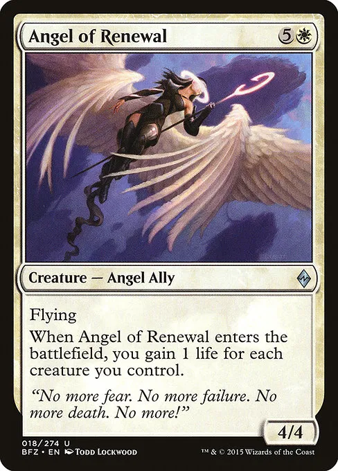 Angel of Renewal · Battle for Zendikar 18/299