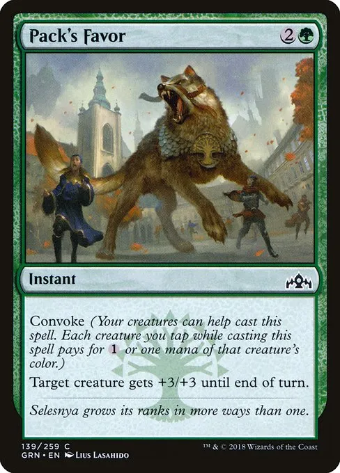 Pack's Favor · Guilds of Ravnica 139/273