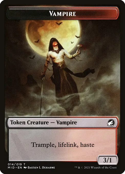 Vampire · Innistrad: Midnight Hunt Tokens 14/19