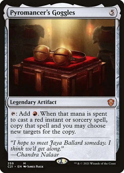 Pyromancer's Goggles · Commander 2021 259/409