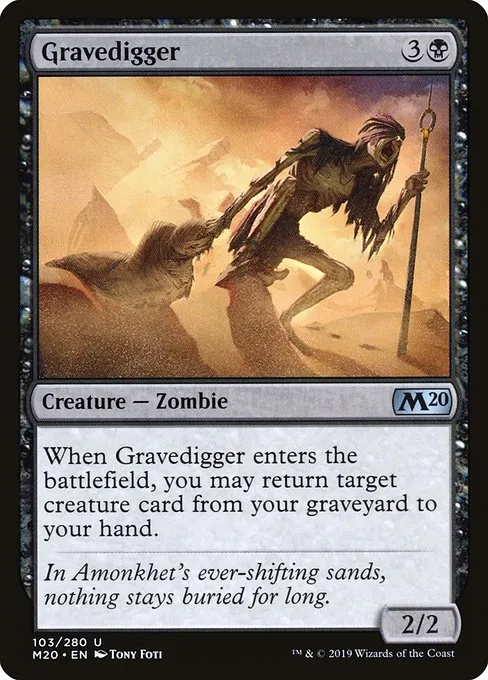 Gravedigger · Core Set 2020 103/346